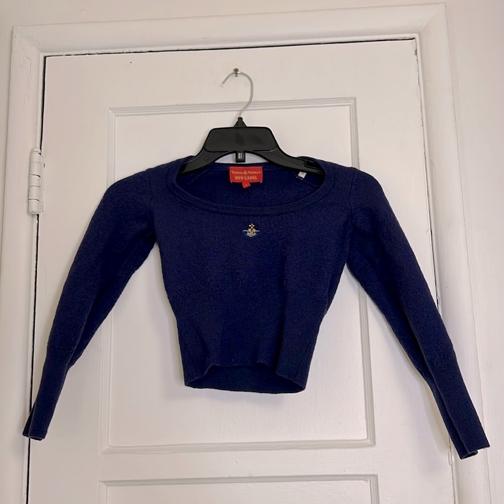 Royal blue long sleeve vivienne Westwood